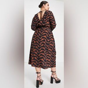 ASOS DESIGN Curve midi column dress